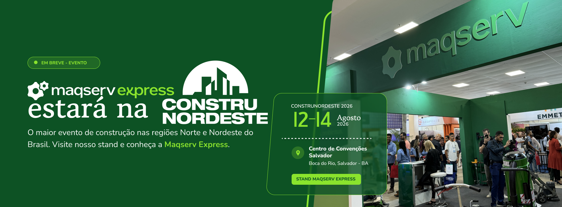 Homepage - Página principal em uso 1 Banner ConstruNordeste