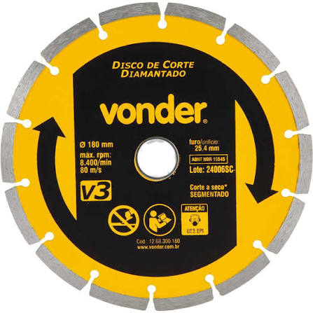 Disco de corte diamantado